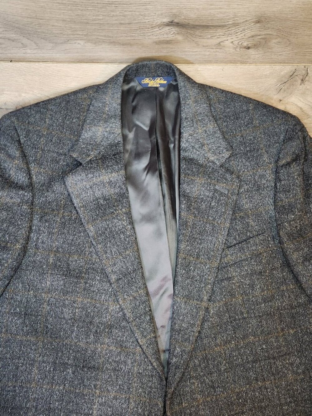 Brooks Brothers Men's 100% Camel Hair Blazer Gray 40 LG MADE IN USA